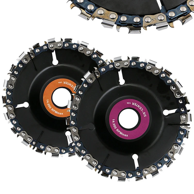 

4 Inch Grinder Disc and Chain 22 Tooth Fine Cut Chain for 100/115 angle grinder new free ship woodworking carving grinding