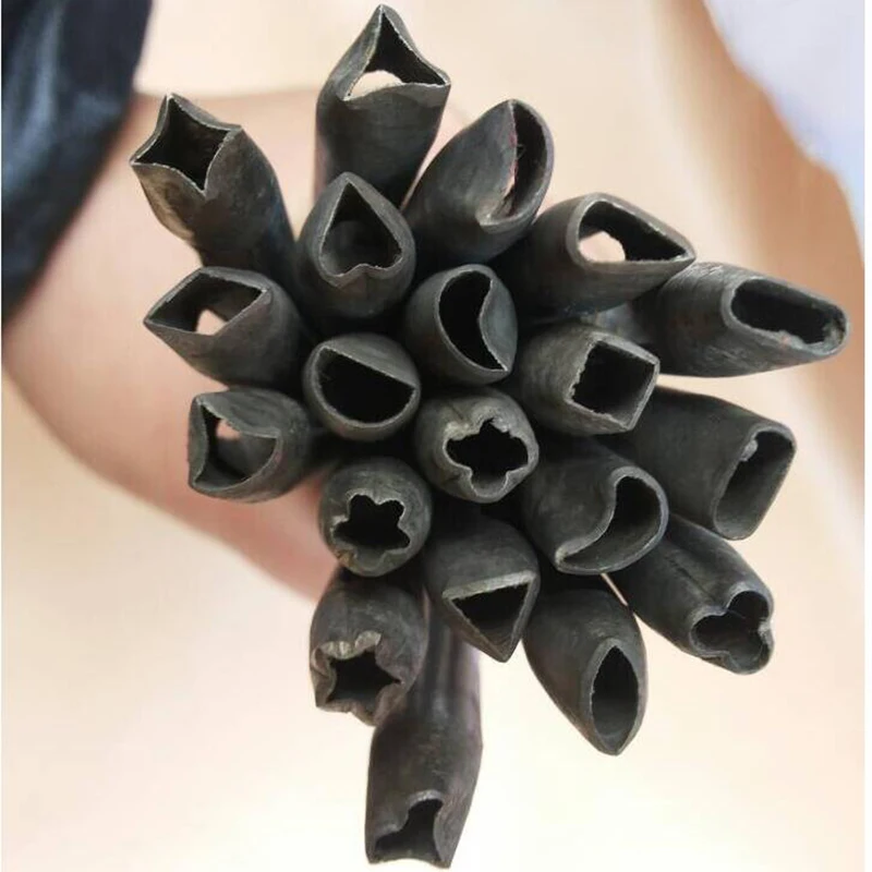 

G1 NEW 20pcs/lot DIY Leather Craft Leather Punch Tool Special Puncher hole for 5mm Rectangle flower Acute Angle