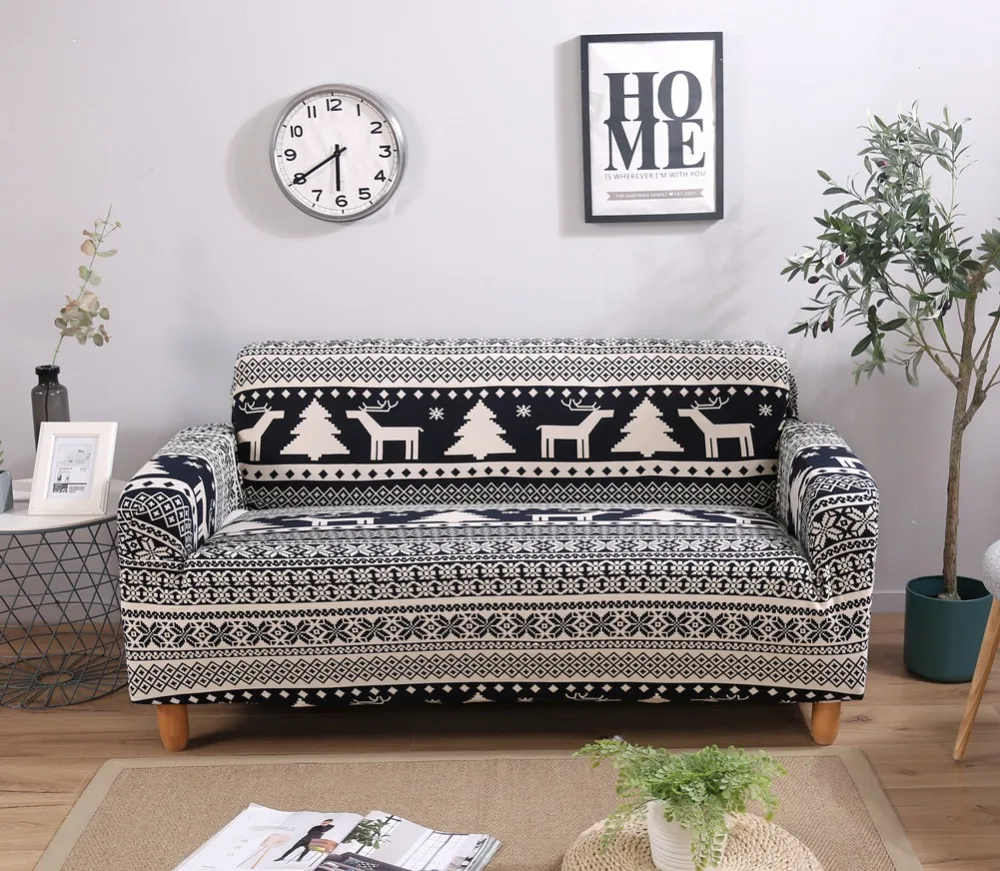 

NEW Sofa-slipcovers Tight Wrap All-inclusive sofa cover Mandala Style Slip-resistant Elastic Cubre Sofa Towel Corner Couch Cover