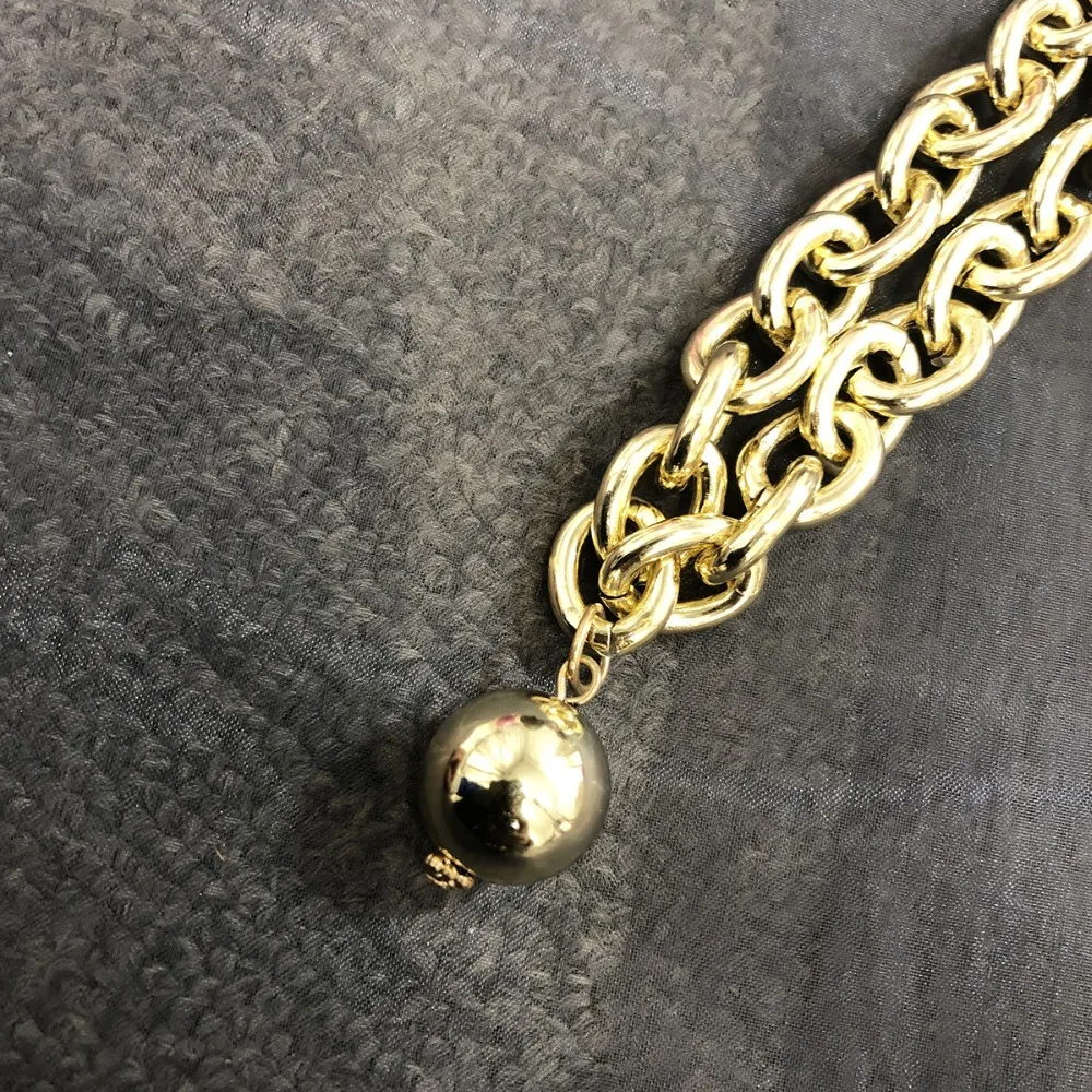 Женский чокер с шариком KMVEXO, металлическое ожерелье с круглым шариком