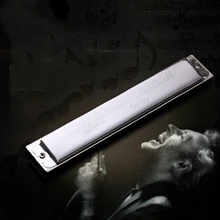 24 hole polyphony A-G tone harmonica playing professional musical instrument child adult students beginners harmonica contest