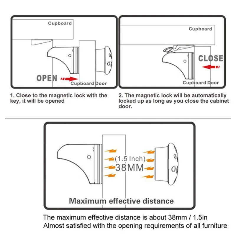 Магнитная детская Блокировка для безопасности Детский защитный дверной замок шкафа дети замок для ящика безопасности шкаф невидимые защелки 8 замок