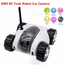 Wifi Remote Control Tank Robot Car Camera RC WiFi Internet P2P Night vision Toy car wireless network Home Security IP Camera