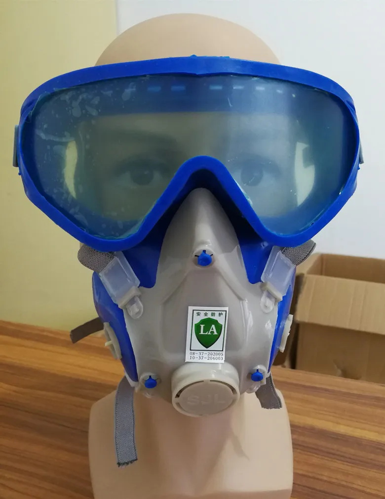Silicone SJL gas mask pesticide pintura full face carbon filter mask