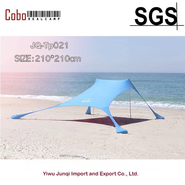  Portable Pergola Windproof Beach Sunshade and Gazebo Tent - 210 X 210 - with Sand Anchors. Perfect 