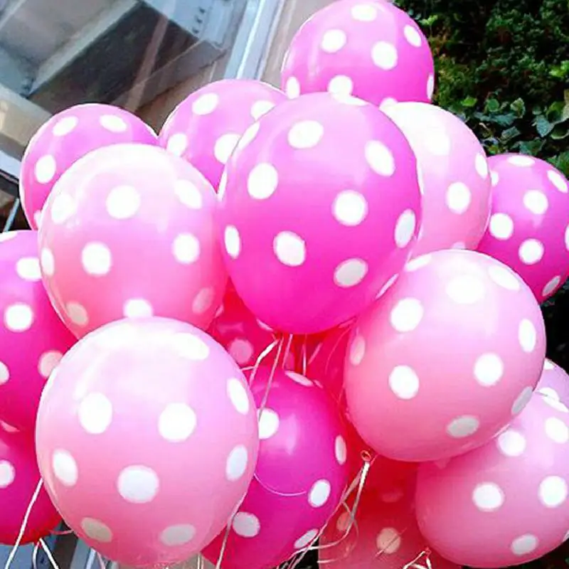 10pcs Birthday Decoration Home Decor Latex Polka Dot Balloon For