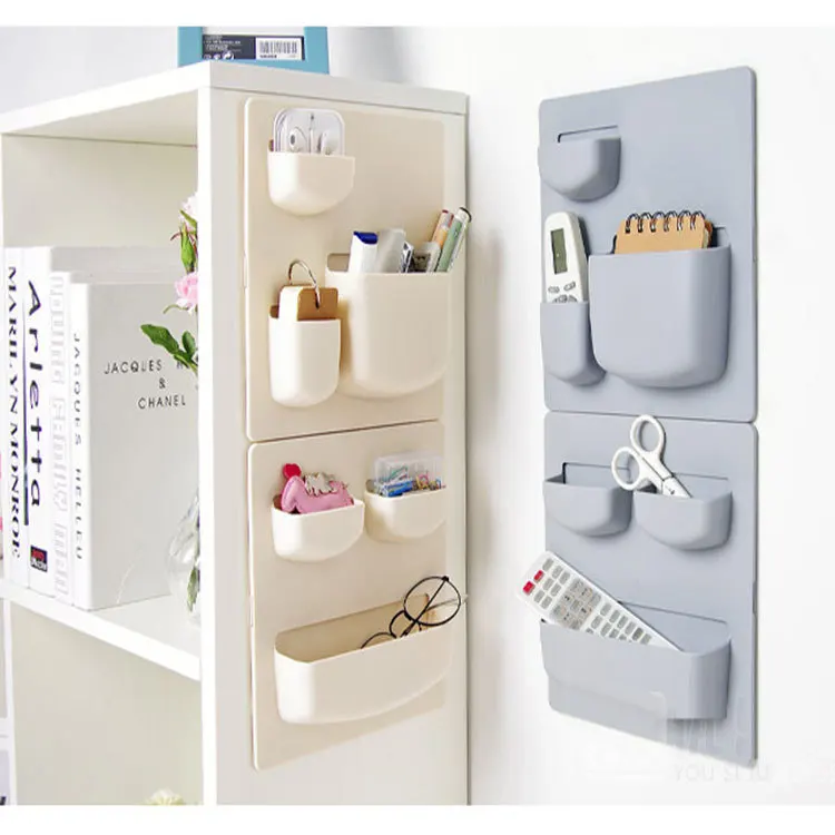 

Home Storage Wall Suction Cup Plastic Storage Rack Cosmetic Toiletries Sundries Storage Holder Bathroom Organizer