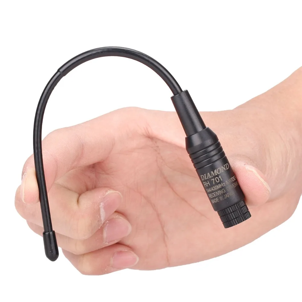 Алмазная RH701 BNC Двухдиапазонная UHF/VHF 144/430Mhz Антенна для IC V8 V82 TK308 HT440 CP500 рация