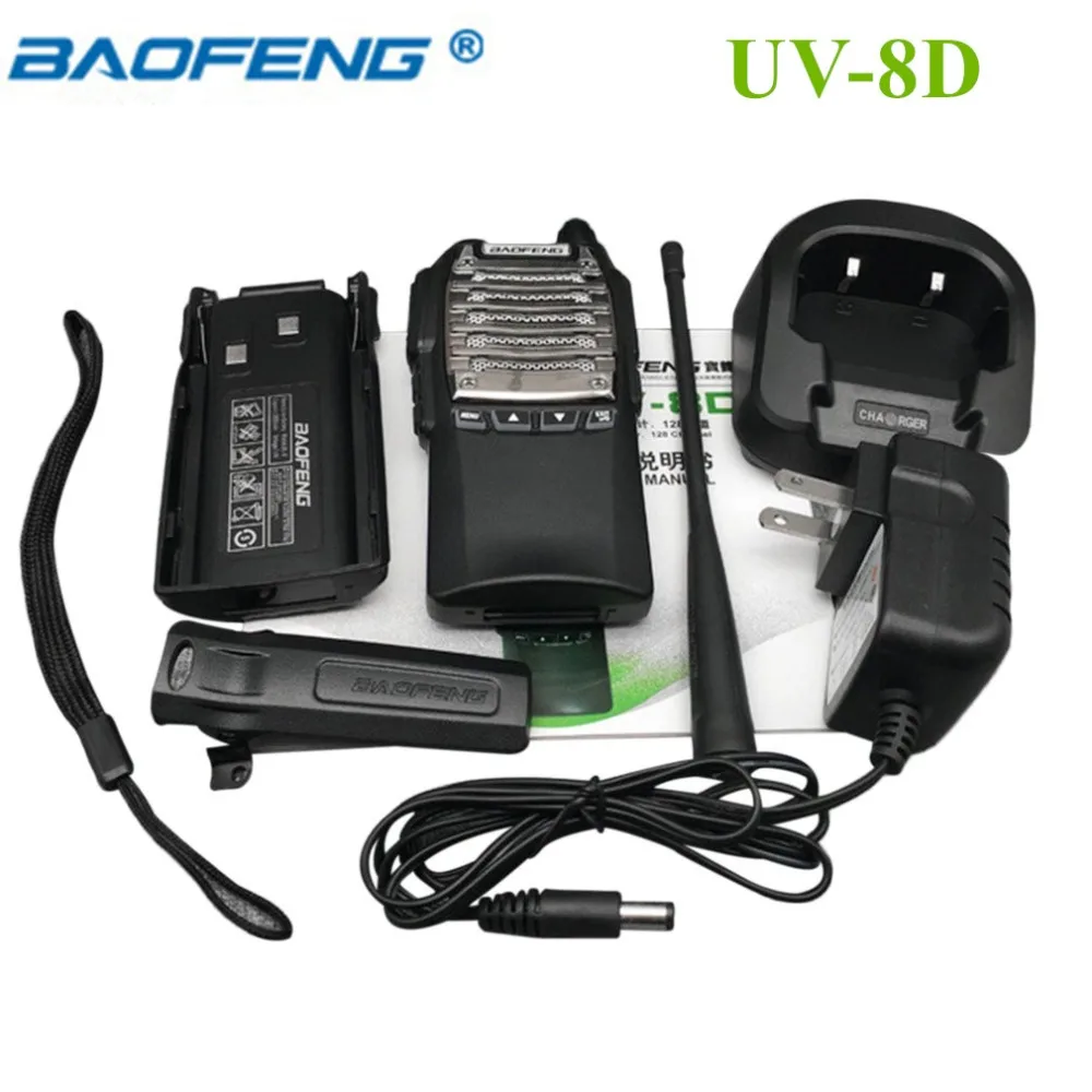 Baofeng UV-8D UHF рация двухстороннее радио FM приемопередатчик Interphone 8 Вт ручной двухдиапазонный DTMF домофонная сигнализация фонарик