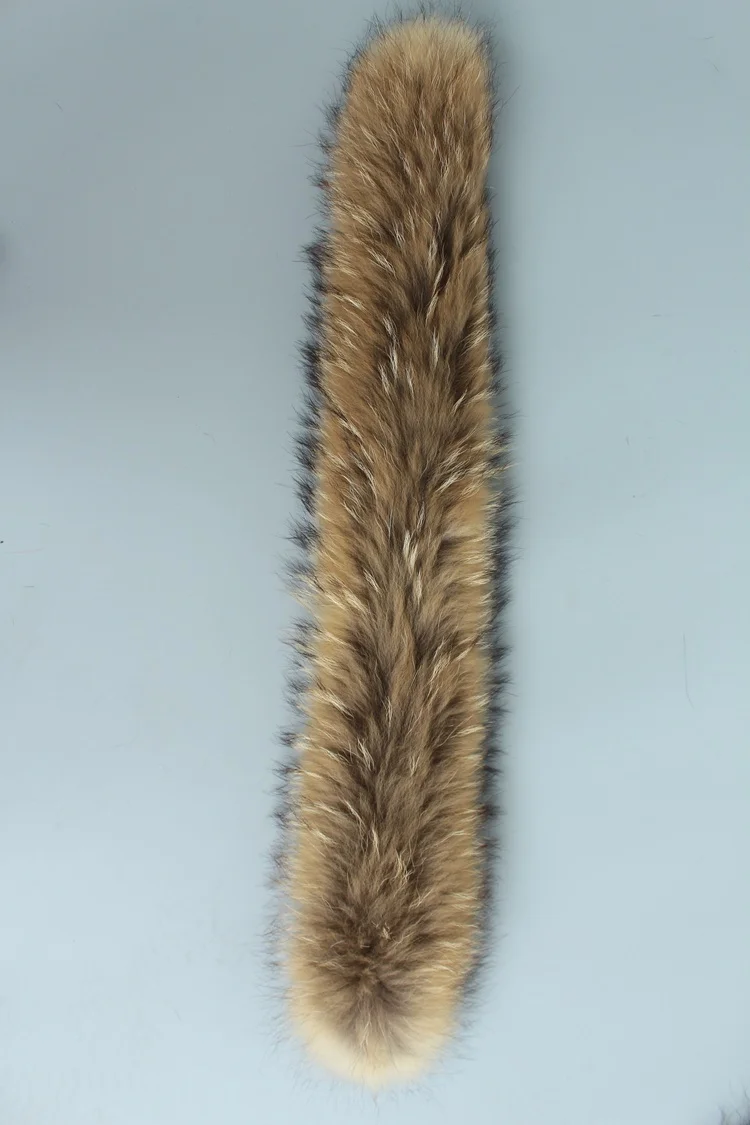 natural real raccoon fur hoody trim collar (12)