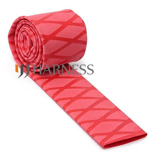 

1meter of 25mm Diameter (41mm flat) Fishing Rod Pole Handle Non Slip GripTextured Heat Shrink Tubing sleeve for fishing rod