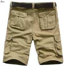 Горячие новые MKASS мужские карго шорты армейские военные карманы повседневные мужские шорты мужские тактические шорты милитари 30-38