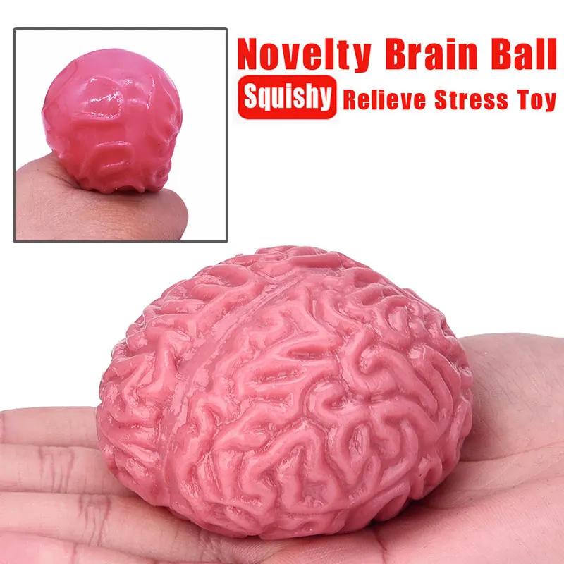 

Squishy small Small Squishy Red Party Brain Prank Toy Stress Reduction Toys Squeeze toy Gift Poopsie surprise