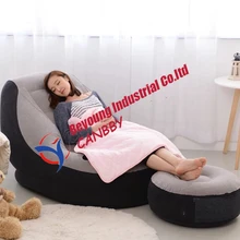 Intex ультра надувной открытый диван гостиная/надувное кресло с пуфиком/подстаканник/подставка для ног