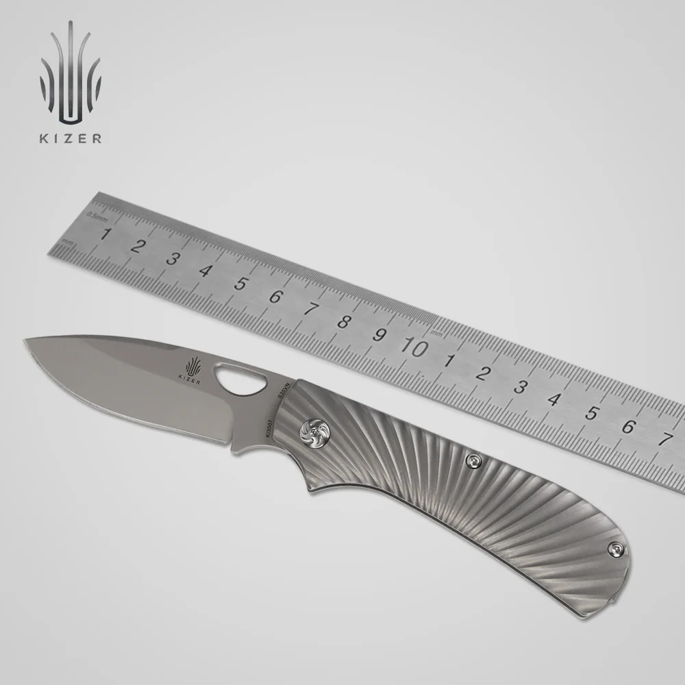 Лучшие ножи Kizer Ki3507 Zipslip titanium edc лучший нож для выживания охоты и кемпинга s35vn лезвие высококачественный