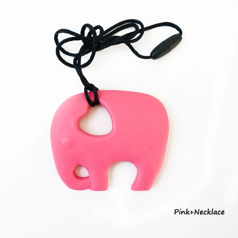 Слон силиконовый Прорезыватель Beads Pandent детская игрушка для кормления соска украшение BPA пустышка цепочка подарки 1 шт