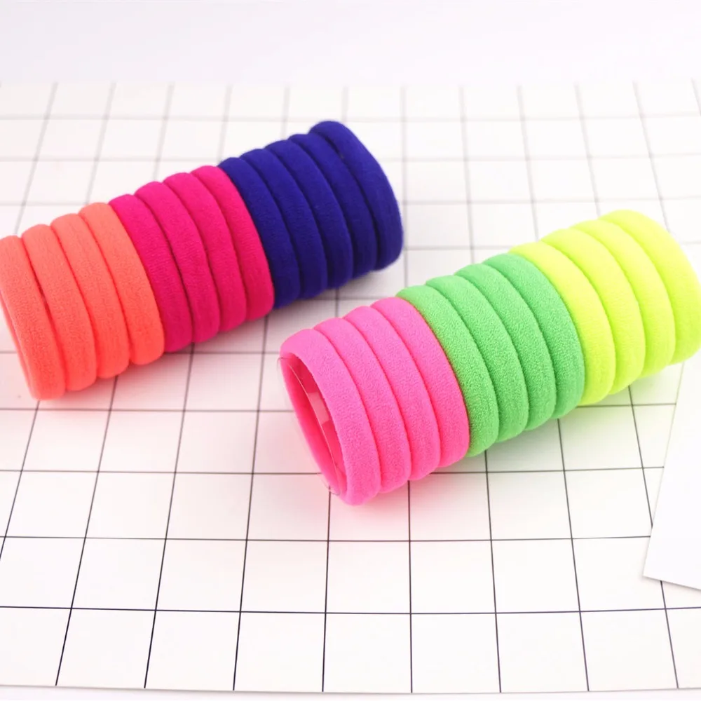 25Pcs Rainbow Children Hair Band Gum Hair Ties For Girls Rubber Bands Hair Elastics Girl Accessories Fashion Headdress