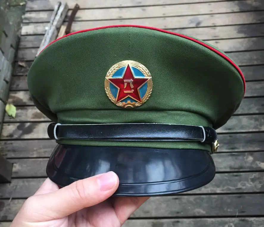 

China TYPE 85 Army Visor Cap SIZE 56 MILITARY RUSSIA SOVIET MEDAL WW2 US USMC USA NATO