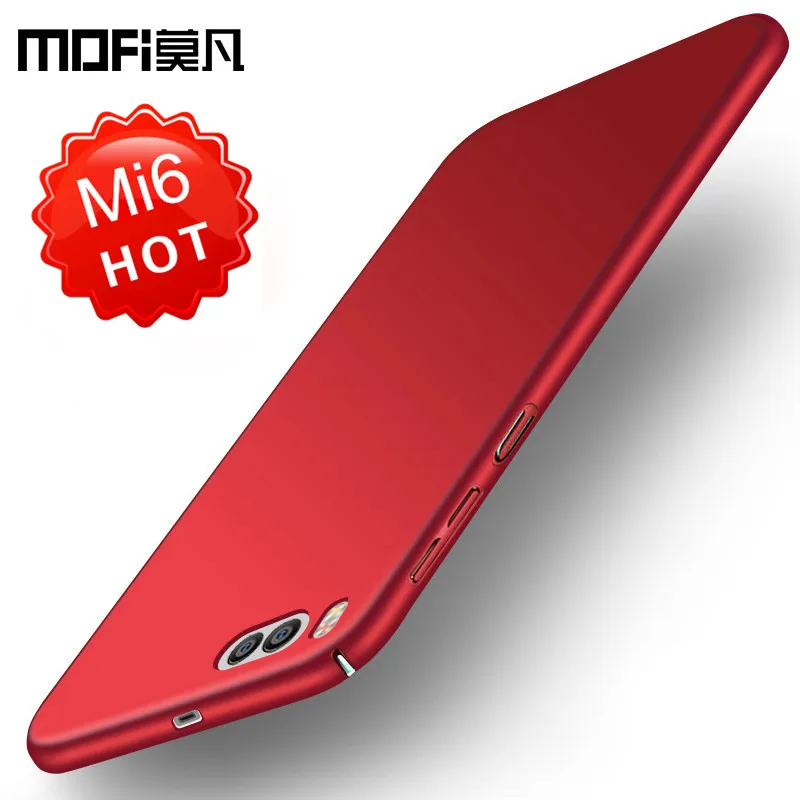 Чехол для xiaomi mi6 чехол mi 6 жесткая задняя защитная крышка телефона черные синие MOFi