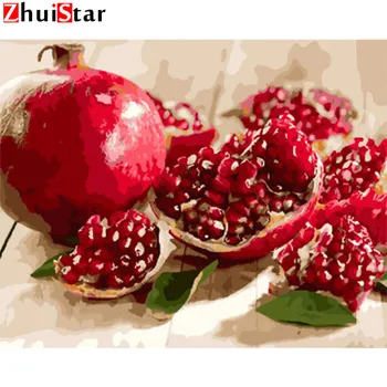 

Rhinestone 5D DIY diamond painting red pomegranate mosaic cross stitch art pattern diamond embroidery craft home decoration ZWQ