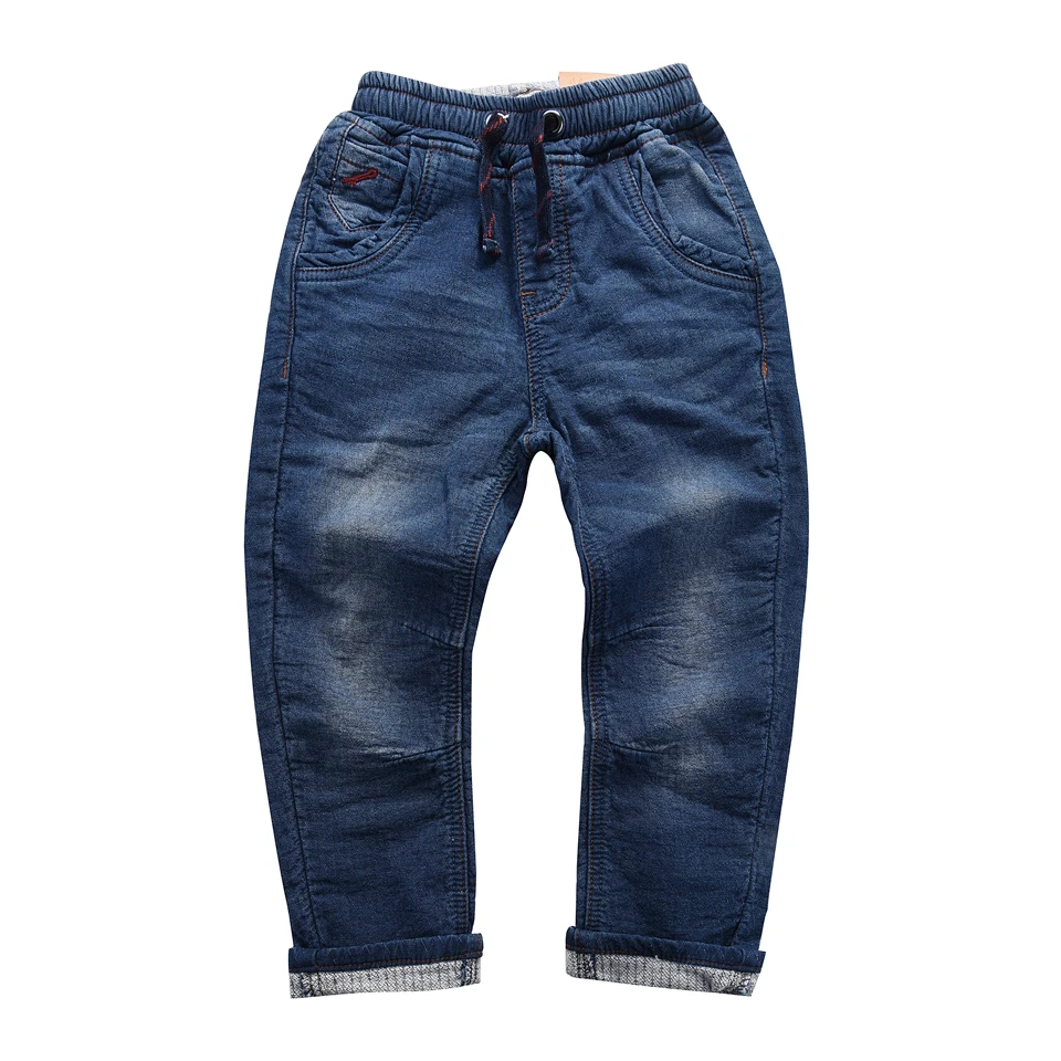 

IPY Winter Children Boys Jeans Kids Cotton Fashion Trousers Casual Denim Trousers New Year Pants