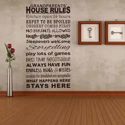 Резной Дом правила английские буквы 3d обои притчи Наклейки на стену Гостиная Спальня ТВ настенные декоративные фрески