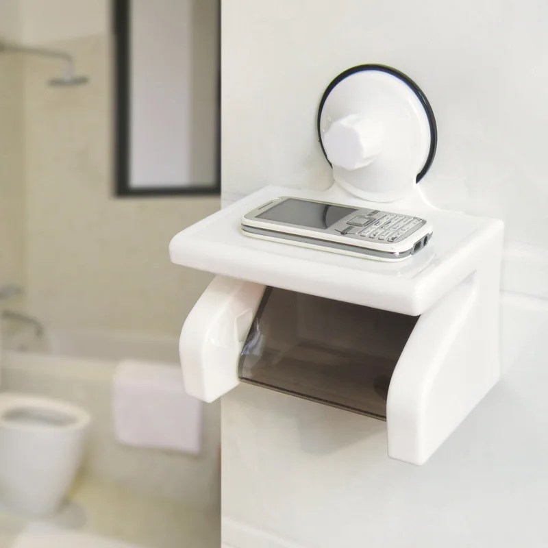 Shuangqing Waterproof Roll Paper Holder Strong Suction Cup Box Shuangqing Waterproof Roll Paper Holder Strong Suction Cup Box Toilet Towel In Holders From Home