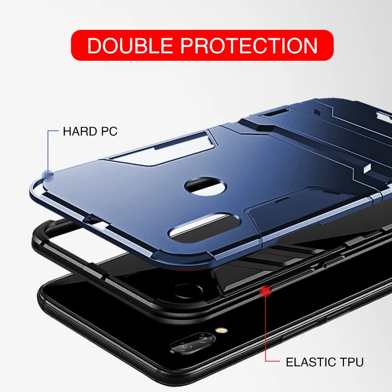 Чехол для телефона Rzants для Asus ZenFone Max Pro M2/M1, защитный чехол из ТПУ и поликарбоната, 2 в 1, с подставкой, противоударный чехол для Max Pro M2/M1