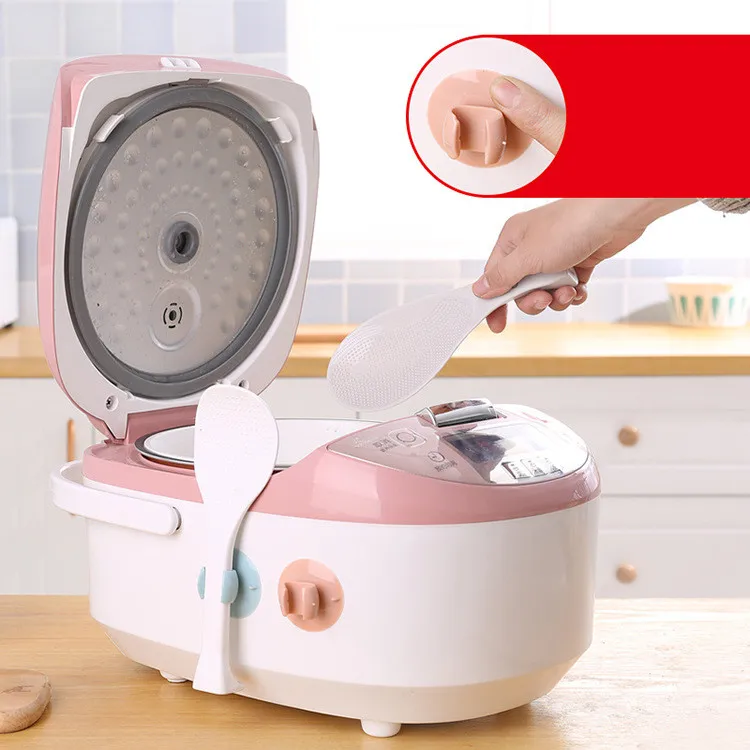 2017 Rice Cooker Spoon Storage Pot Lid Shelf Cooking