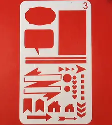 2019 A6 расписывать модель 3 DIY Craft наслоения Трафареты стены Краски записки Stamp тиснильный альбом декоративная открытка шаблон