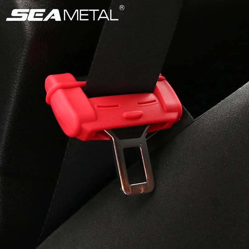

10 Sets Car Seat Belt Buckle Covers Clip for Auto Safety Belt Universal Anti-Scratch Cover Button Interior Accessories on Car