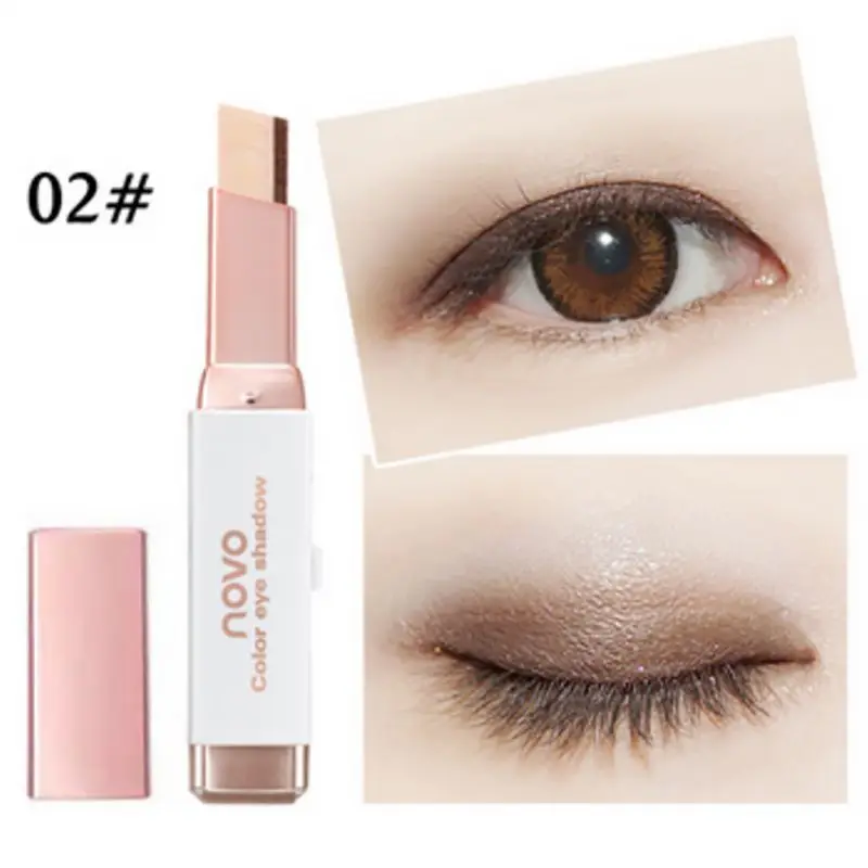 

Makeup Stereo Gradient Double Color Shimmer Eyeshadow Stick Earth Color Eye Shadow Cream Pen Palette Cosmetics New