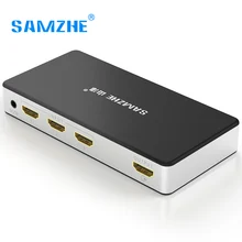 SAMZHE 4 К * 2 К HDMI Splitter Switcher 3 Порты и разъёмы Вход 1 выход HDMI адаптер для компьютера проектор Xbox Gamebox к ТВ большой Экран