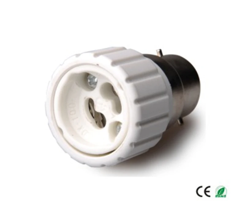 B22 к GU10 адаптер Light Socket B22 к GU10 держатель лампы преобразователя, CE Rohs установить Gu10 Spotlight в B22 разъем