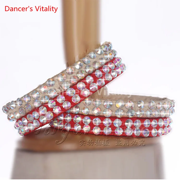 Новое поступление латинский современный танец алмазное сверло аксессуары бриллиантовые ювелирные изделия браслет полный сверло браслет
