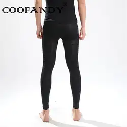 Лоскутное тонкий эластичный пояс Для мужчин Ruched голеностопного Длина Shaperwear брюки