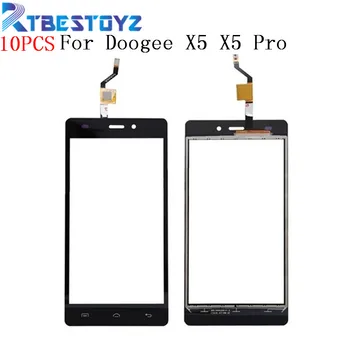 

RTBESTOYZ 10PCS 5.0 inch For Doogee X5 X5 Pro Digitizer Panel Touch Screen Glass Replacement Touchscreen Front Glass Lens Sensor