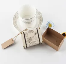 

10pcs/lot Mini Paper Suitcase design Kraft Box Wedding Favors and Gifts Boxes Vintage Candy Box Wedding Party Decoration