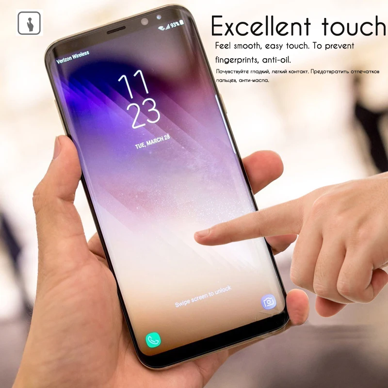NFH 3D полное покрытие экрана изогнутое закаленное стекло для samsung Galaxy S8 S8 Plus экран Взрывозащищенная пленка для S 8