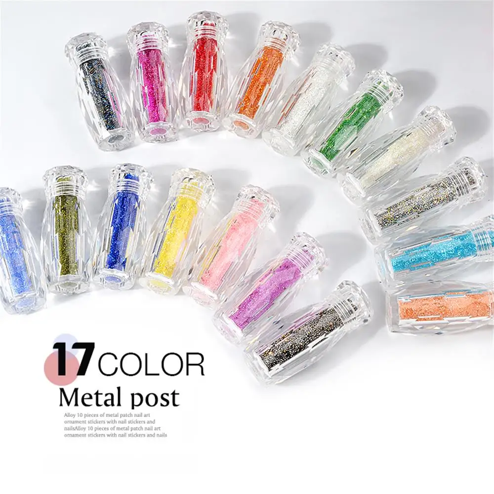 

1 Bottle Mini Caviar Beads Crystal Tiny Rhinestones Glass Micro Bead For Nails DIY Colorful 3D Glitter Nail Art Decorations