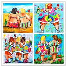 Yunxi арт камни в форме ромба абстрактный алмазная живопись 5D «сделай сам» фото на заказ цветная женская обувь 3D Вышивка крестом мозаика AL001