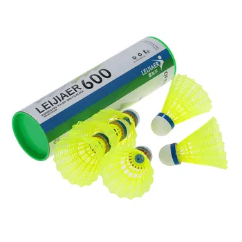 

Professional Shuttlecock 6pcs Gym Exercise Training Nylon Badminton Ball Badminton Shuttlecock With A Box Sports Accessories