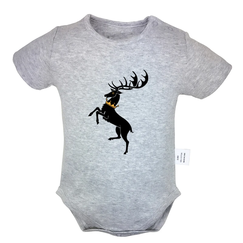 

Deer Game of Thrones House Baratheon Ours is the Fury Design Newborn Baby Bodysuit Suit Toddler Onsies Jumpsuit Cotton Clothes