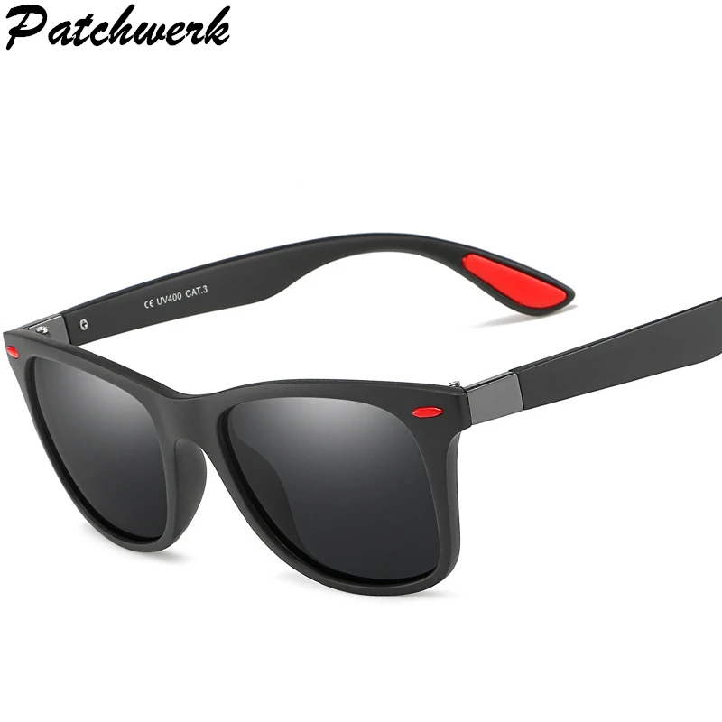 

Fashion Brand Designer Polarized Sunglasses Men Women Driving Square Frame Sun Glasses Male Goggle Shades Coating Mirror Female