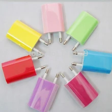 100 шт. DHL EU Сетевое зарядное устройство USB для Apple iPhone 6 6s 7 plus iPod разноцветный евро Штепсель usb-адаптер переменного тока для iPod iPhone4 4S 5S 5G