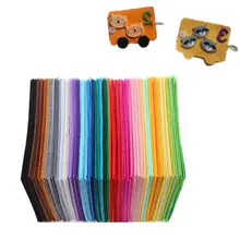 40 шт 15x15 см Нетканый Войлок Ткань красочная DIY полиэфирная ткань Войлок Ткань для шитья для домашнего шитья украшения использования