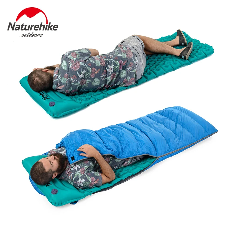Naturehike наружная надувная подушка, спальный мешок, коврик, быстро заполняющий воздух, влагостойкий, походный коврик с подушкой, спальный коврик, 460 г