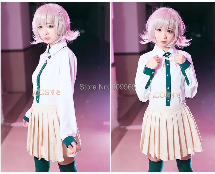 Ежедневно Cos Danganronpa: Trigger Happy Havoc Chiaki Nanami Косплей Одежда Женская Полная посылка