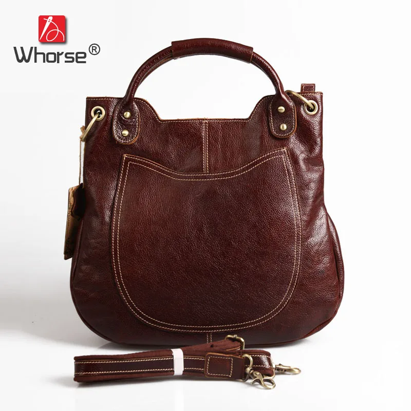 

Top Quality Handmade Vintage Casual Bag Genuine Leather Womens Real Cowhide Designer Handbag Messenger Bags For Women W092544