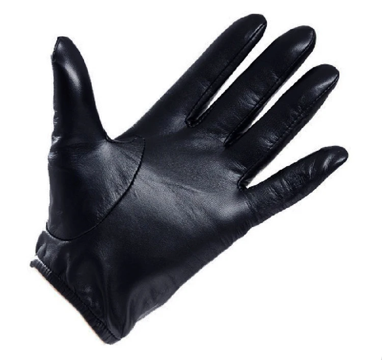 Крутые мужские перчатки из натуральной кожи с тремя линиями сзади без подкладки
